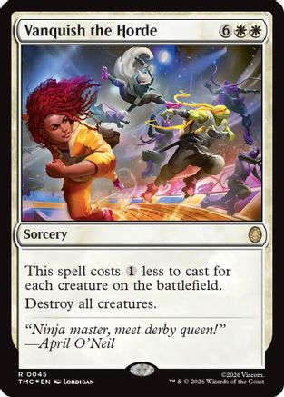 Vanquish the Horde (Surge Foil) (45) [Commander: Teenage Mutant Ninja Turtles] foil - Deck Out Gaming