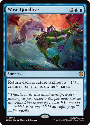 Wave Goodbye (Surge Foil) (46) [Commander: Teenage Mutant Ninja Turtles] foil - Deck Out Gaming