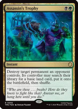 Assassin's Trophy (Surge Foil) (55) [Commander: Teenage Mutant Ninja Turtles] foil - Deck Out Gaming