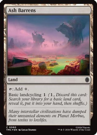 Ash Barrens (Surge Foil) (60) [Commander: Teenage Mutant Ninja Turtles] foil - Deck Out Gaming