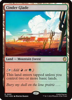Cinder Glade (Surge Foil) (61) [Commander: Teenage Mutant Ninja Turtles] foil - Deck Out Gaming