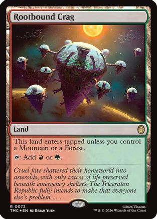 Rootbound Crag (Surge Foil) (72) [Commander: Teenage Mutant Ninja Turtles] foil - Deck Out Gaming