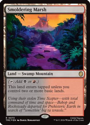 Smoldering Marsh (Surge Foil) (73) [Commander: Teenage Mutant Ninja Turtles] foil - Deck Out Gaming