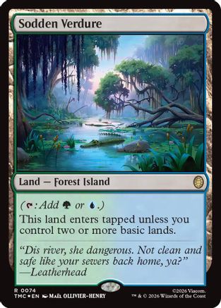 Sodden Verdure (Surge Foil) (74) [Commander: Teenage Mutant Ninja Turtles] foil - Deck Out Gaming