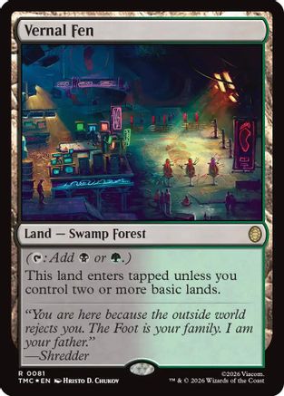 Vernal Fen (Surge Foil) (81) [Commander: Teenage Mutant Ninja Turtles] foil - Deck Out Gaming