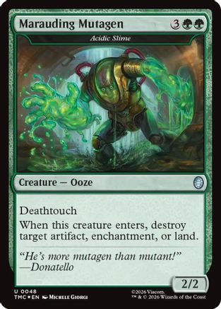 Marauding Mutagen - Acidic Slime (Surge Foil) (48) [Commander: Teenage Mutant Ninja Turtles] foil - Deck Out Gaming