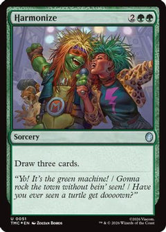 Harmonize (Surge Foil) (51) [Commander: Teenage Mutant Ninja Turtles] foil - Deck Out Gaming