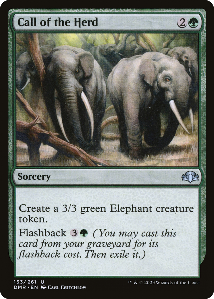 Call of the Herd (153) [Dominaria Remastered] - Deck Out Gaming