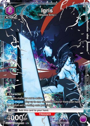 Igris (028) (R*) (UE17BT/SLG-1-028) [UE17BT: SOLO LEVELING] Foil - Deck Out Gaming