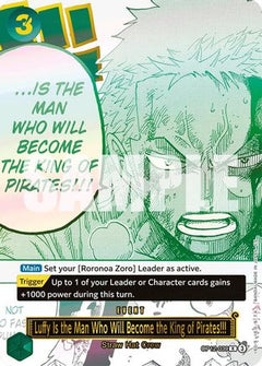 Luffy Is the Man Who Will Become the King of Pirates!!! (Japanese Version 3rd Anniversary Set) (OP12-039) [One Piece Promotion Cards] Foil-1