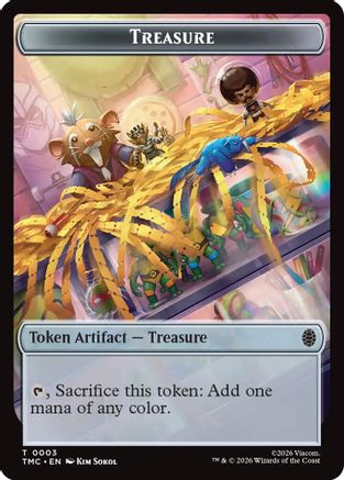 Treasure // Robot Double-Sided Token (3) [Commander: Teenage Mutant Ninja Turtles] - Deck Out Gaming