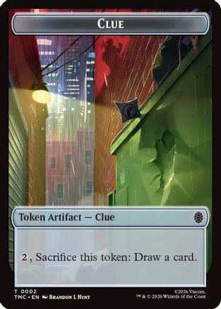 Clue // Rat Double-Sided Token (2) [Commander: Teenage Mutant Ninja Turtles] - Deck Out Gaming