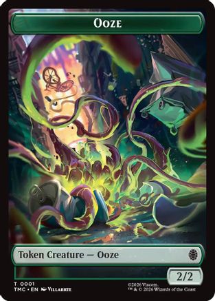 Ooze // Copy Double-Sided Token (1) [Commander: Teenage Mutant Ninja Turtles] foil - Deck Out Gaming