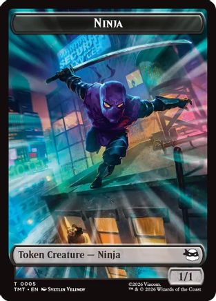 Ninja // Food Double-Sided Token (5) [Teenage Mutant Ninja Turtles] - Deck Out Gaming
