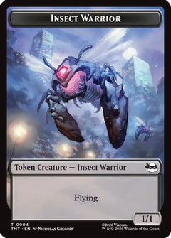 Insect Warrior // Food Double-Sided Token (4) [Teenage Mutant Ninja Turtles] foil - Deck Out Gaming