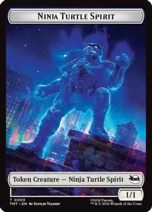 Ninja Turtle Spirit // Food Double-Sided Token (3) [Teenage Mutant Ninja Turtles] - Deck Out Gaming
