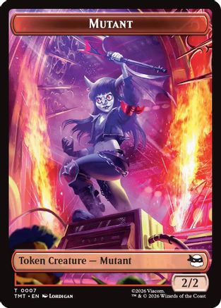 Mutant // Mutagen Double-Sided Token (7) [Teenage Mutant Ninja Turtles] foil - Deck Out Gaming