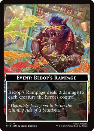 Event: Bebop's Rampage (16) [Commander: Teenage Mutant Ninja Turtles] - Deck Out Gaming