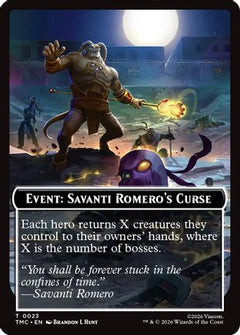 Event: Savanti Romero's Curse (23) [Commander: Teenage Mutant Ninja Turtles] - Deck Out Gaming
