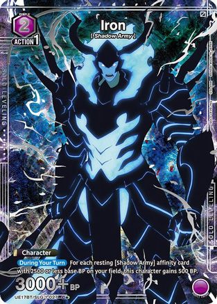 Iron (027) (C*) (UE17BT/SLG-1-027) [UE17BT: SOLO LEVELING] Foil - Deck Out Gaming