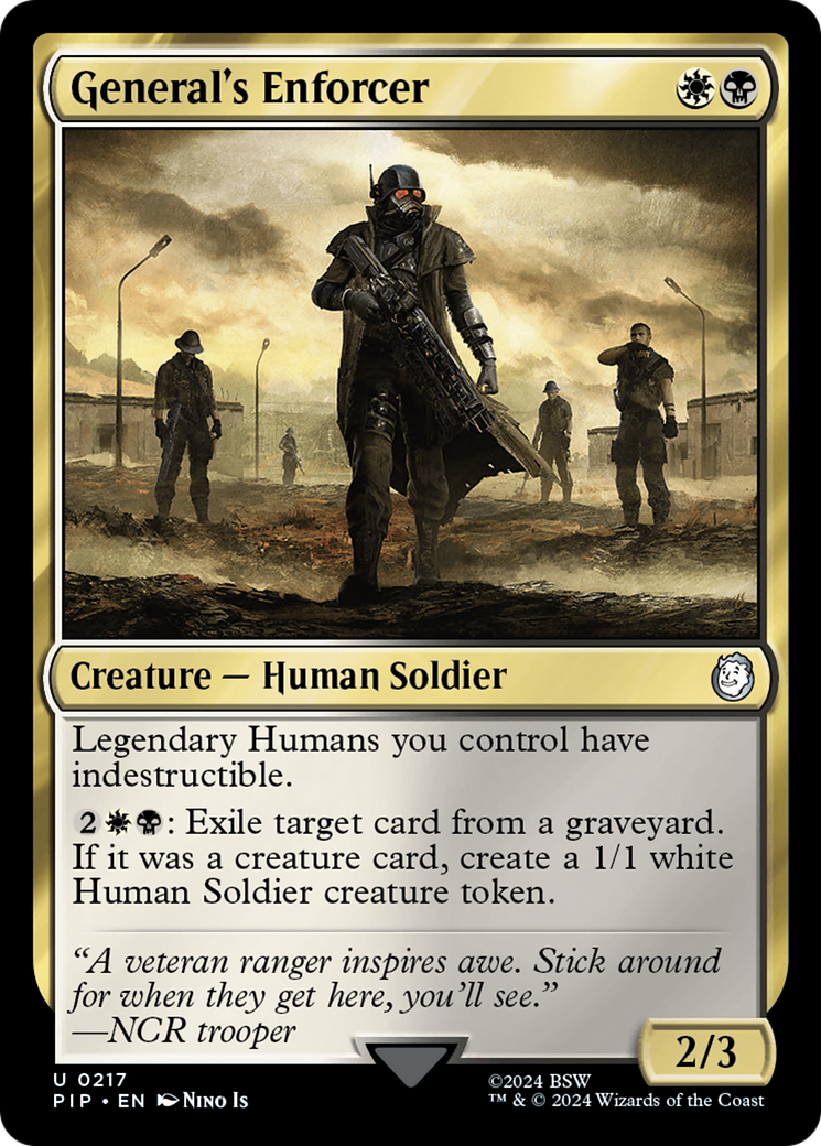 General's Enforcer (217) [Fallout] foil - Deck Out Gaming