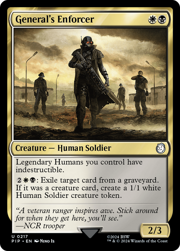 General's Enforcer (217) [Fallout] - Deck Out Gaming