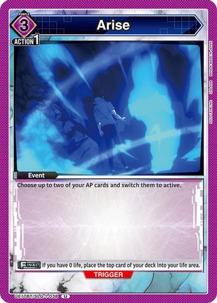 Arise (UE17BT/SLG-1-038) [UE17BT: SOLO LEVELING] - Deck Out Gaming