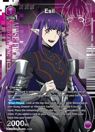 Esil (008) (SR*) (UE17BT/SLG-1-008) [UE17BT: SOLO LEVELING] Foil - Deck Out Gaming