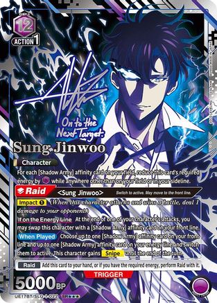 Sung Jinwoo (022) (SR***) (UE17BT/SLG-1-022) [UE17BT: SOLO LEVELING] Foil - Deck Out Gaming