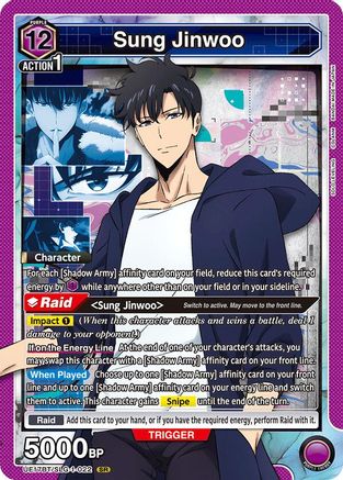 Sung Jinwoo (022) (UE17BT/SLG-1-022) [UE17BT: SOLO LEVELING] Foil - Deck Out Gaming