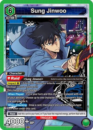 Sung Jinwoo (049) (UE17BT/SLG-1-049) [UE17BT: SOLO LEVELING] Foil - Deck Out Gaming