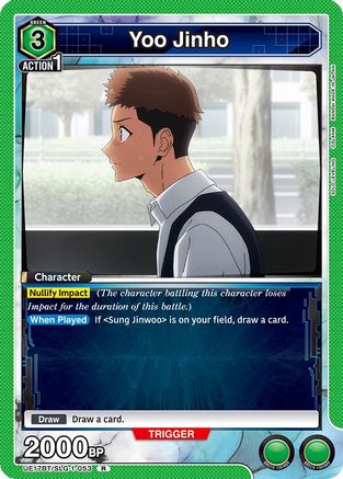 Yoo Jinho (053) (UE17BT/SLG-1-053) [UE17BT: SOLO LEVELING] Foil - Deck Out Gaming