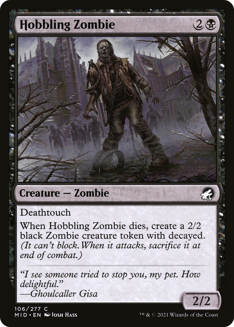Hobbling Zombie (106) [Innistrad: Midnight Hunt] - Deck Out Gaming