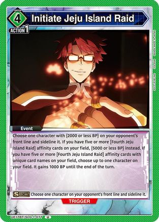 Initiate Jeju Island Raid (UE17BT/SLG-1-077) [UE17BT: SOLO LEVELING] - Deck Out Gaming