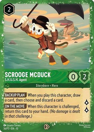 Scrooge McDuck - S.H.U.S.H. Agent (36) [Disney Lorcana Promo Cards] Holofoil - Deck Out Gaming