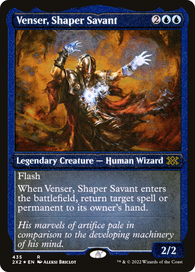 Venser, Shaper Savant (Foil Etched) (435) [Double Masters 2022] foil - Deck Out Gaming