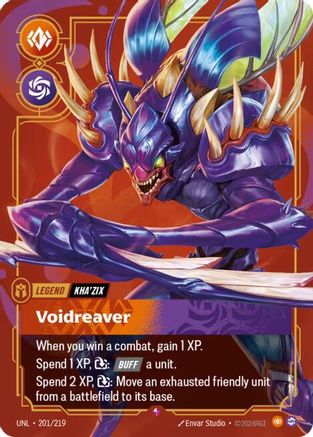 Kha'Zix - Voidreaver (201/219) [Unleashed] Foil - Deck Out Gaming