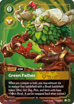 Ivern - Green Father (195/219) [Unleashed] Foil - Deck Out Gaming