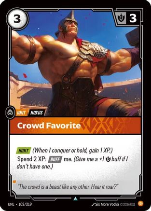 Crowd Favorite (102/219) [Unleashed] Foil - Deck Out Gaming