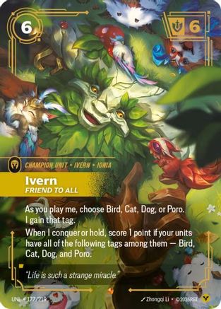 Ivern - Friend to All (177/219) [Unleashed] Foil - Deck Out Gaming