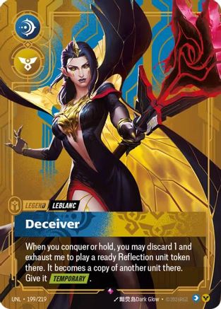 LeBlanc - Deceiver (199/219) [Unleashed] Foil - Deck Out Gaming