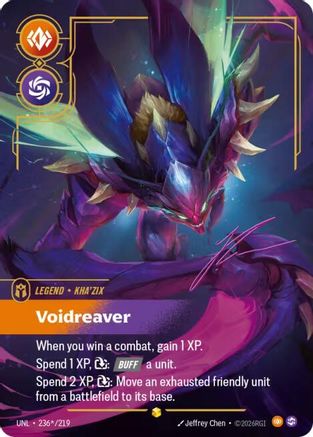 Kha'Zix - Voidreaver (Signature) (236*/219) [Unleashed] Foil - Deck Out Gaming