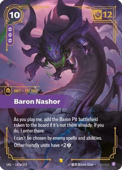 Baron Nashor (Alternate Art) (147a/219) [Unleashed] Foil - Deck Out Gaming