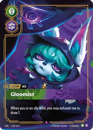 Vex - Gloomist (193/219) [Unleashed] Foil - Deck Out Gaming