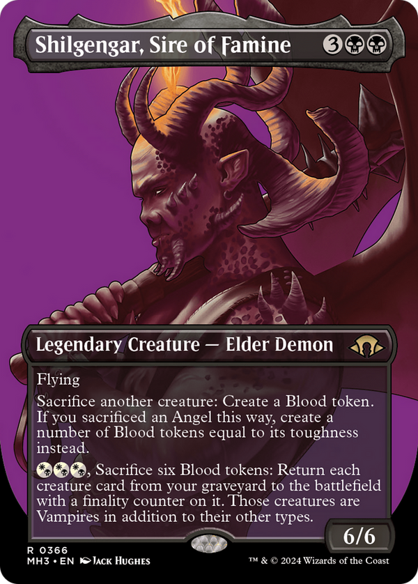 Shilgengar, Sire of Famine (Borderless) (366) [Modern Horizons 3] - Deck Out Gaming
