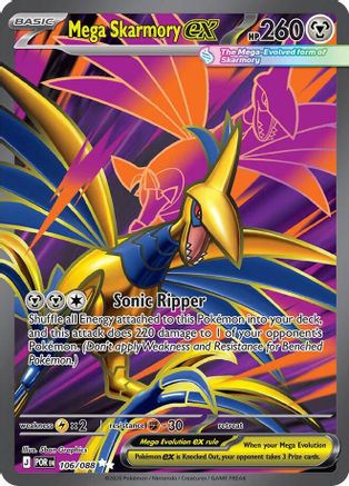 Mega Skarmory ex - 106/088 (106) [ME03: Perfect Order] Holofoil - Deck Out Gaming