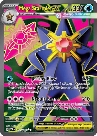 Mega Starmie ex - 102/088 (102) [ME03: Perfect Order] Holofoil - Deck Out Gaming