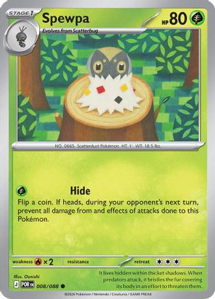 Spewpa - 008/088 (8) [ME03: Perfect Order] - Deck Out Gaming