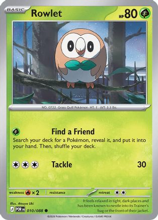 Rowlet - 010/088 (10) [ME03: Perfect Order] - Deck Out Gaming