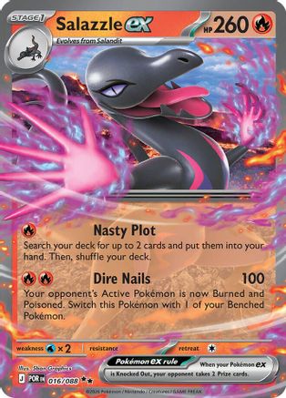 Salazzle ex - 016/088 (16) [ME03: Perfect Order] Holofoil - Deck Out Gaming